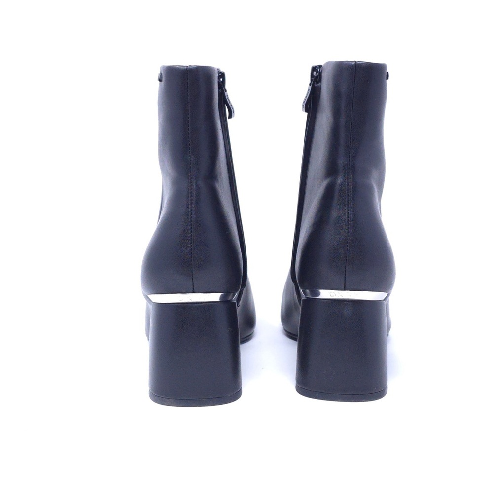 Dkny Caleena Helled 64MM Faux Leather Ankle Boots, Black - Picture 4 of 12